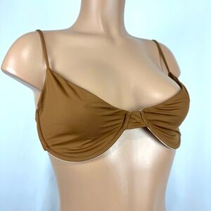 MAI Classic Bra Brown Sz XL Smooth All Around Band Underwire Support Soft Casual